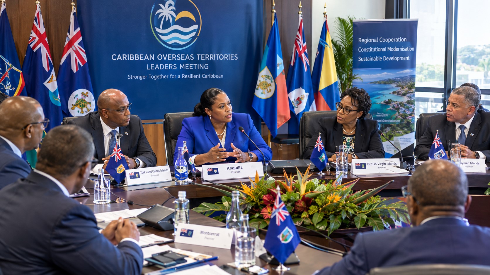 Anguilla Premier Joins Caribbean Overseas Territories Leaders for Key Regional Talks