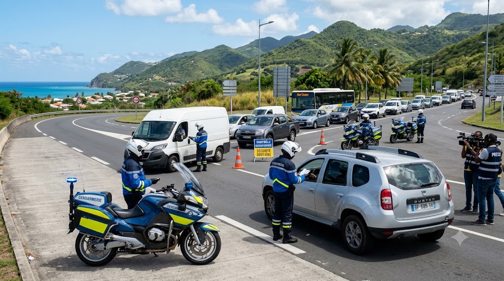 Guadeloupe Road Checks Record 173 Violations as Traffic Safety Concerns Grow