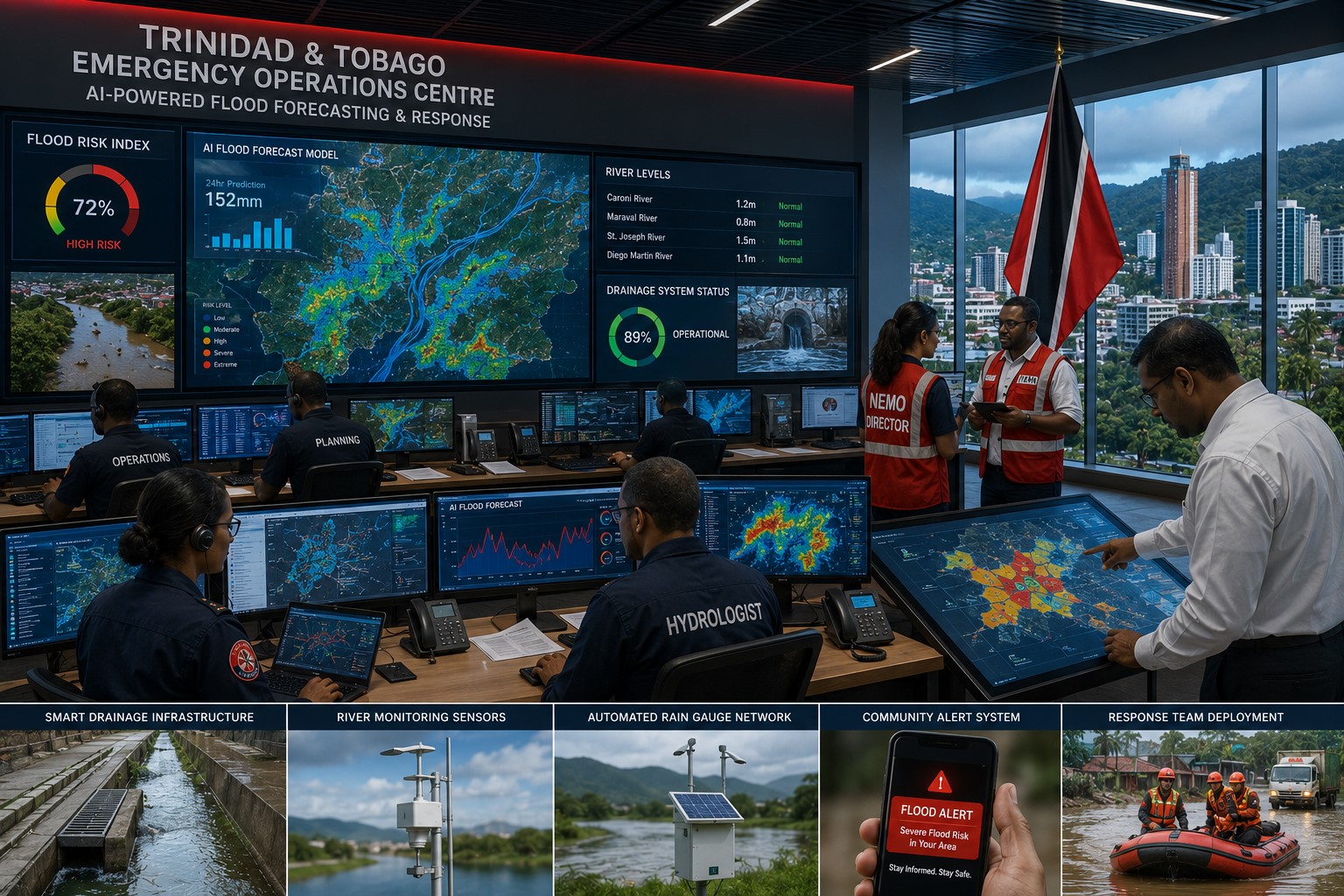 BREAKING: Trinidad and Tobago Unveils National Flood Resilience Network