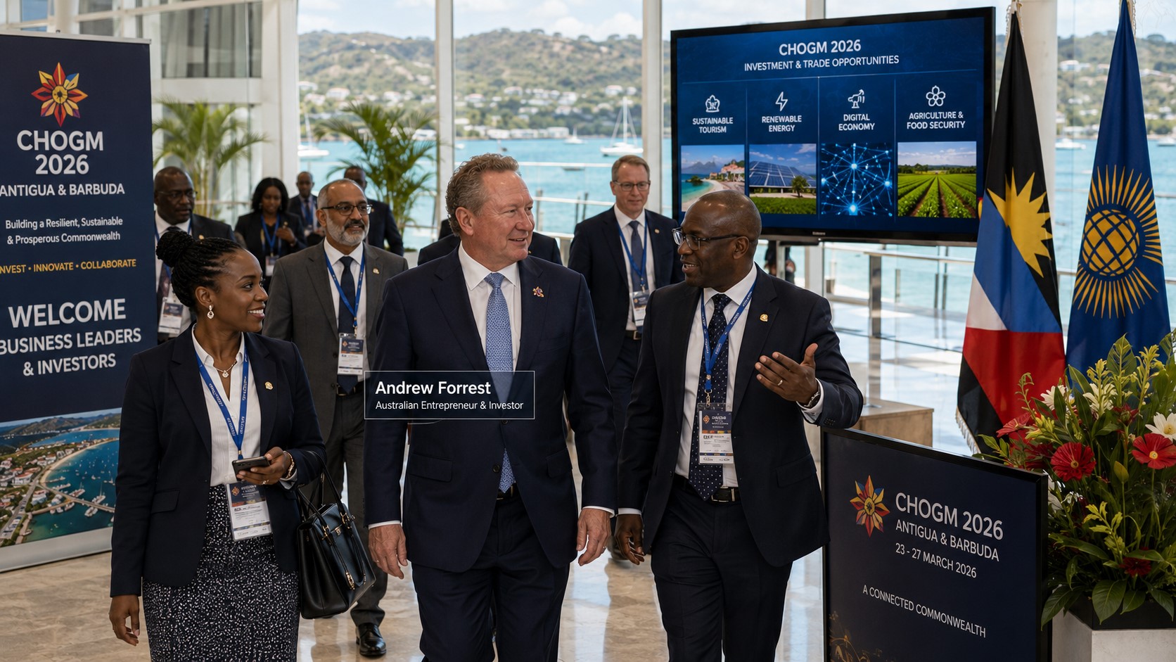 Antigua and Barbuda Draws Global Business Attention as Andrew Forrest Confirms CHOGM Visit