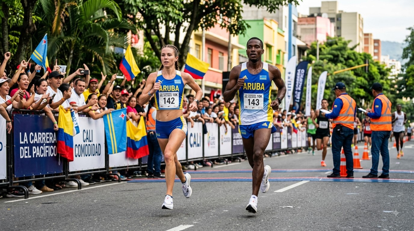 Aruba Athletes Shine at International 10K in Colombia