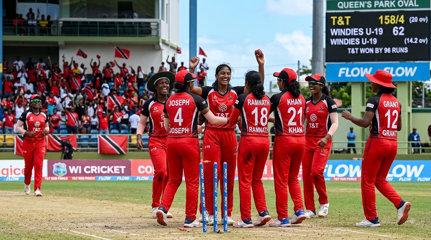 Trinidad and Tobago U19 Women Keep Perfect Record With Crushing 10-Wicket Victory