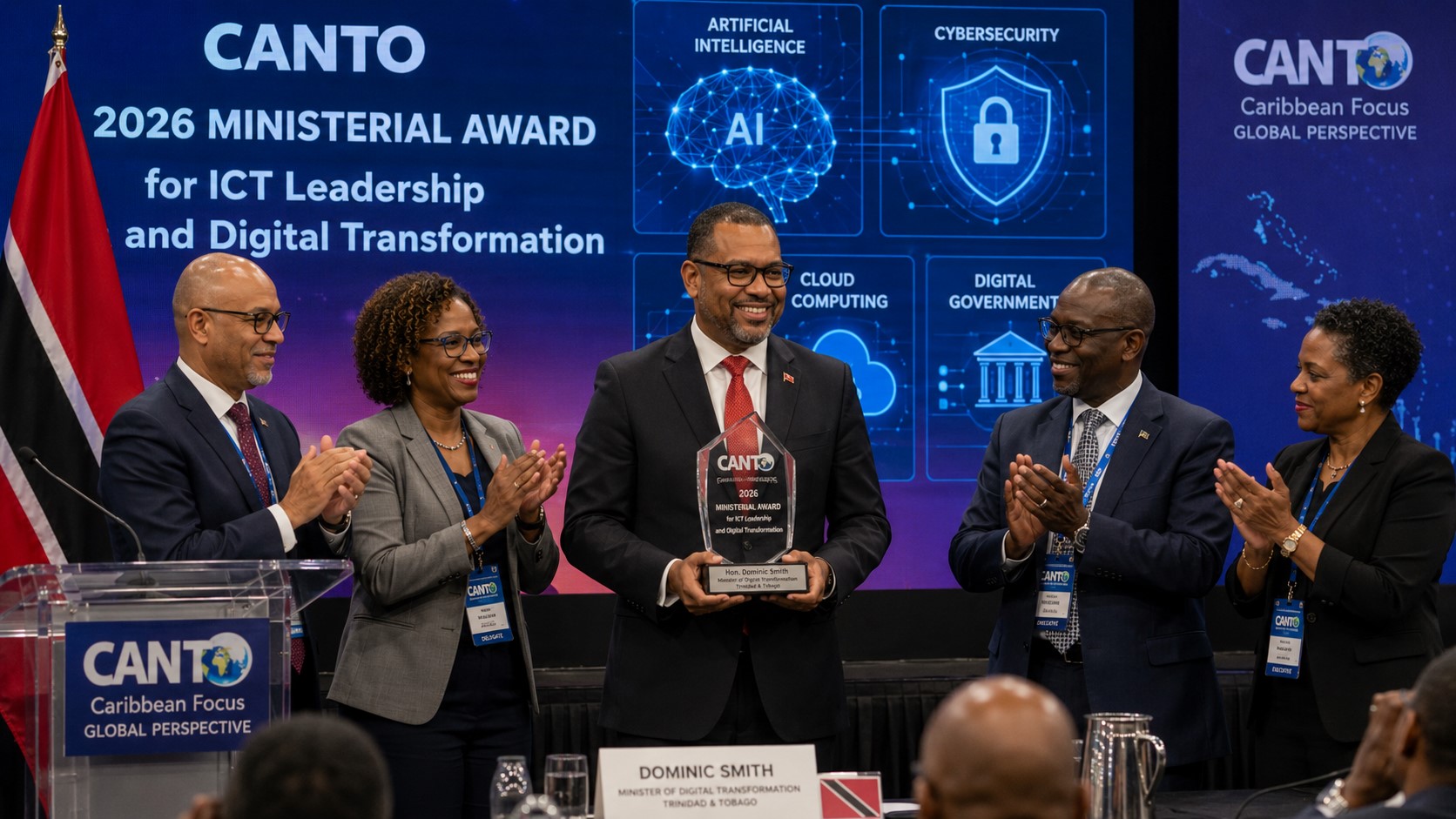 Trinidad and Tobago Minister Dominic Smith Receives 2026 ICT Leadership Award