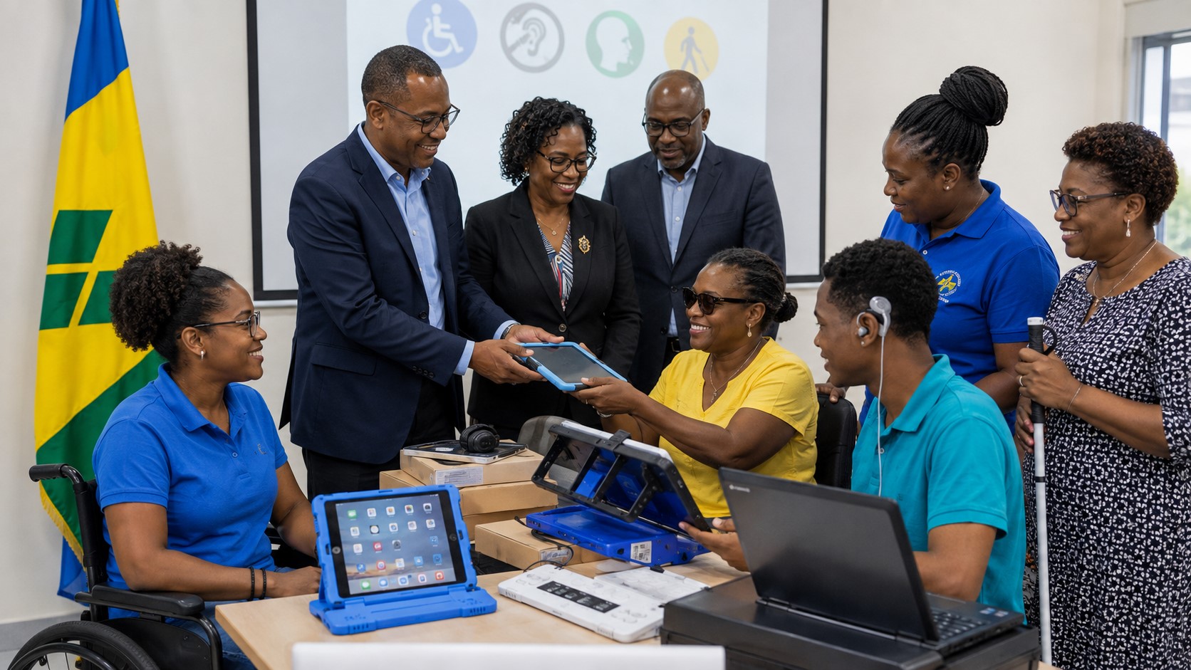 SVG Expands Digital Inclusion as NTRC Delivers Assistive Technology to Three Institutions