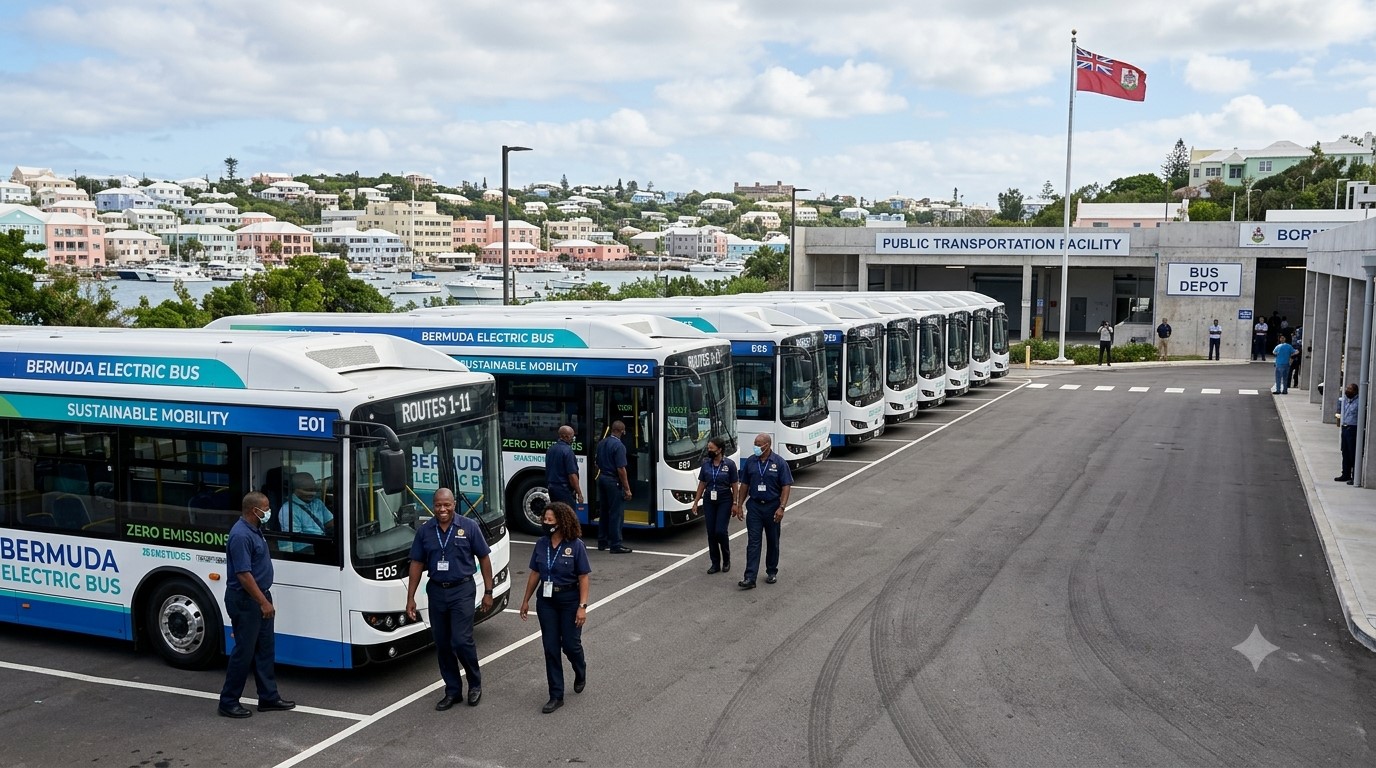 Bermuda Welcomes 10 New Electric Buses in Major Public Transport Upgrade