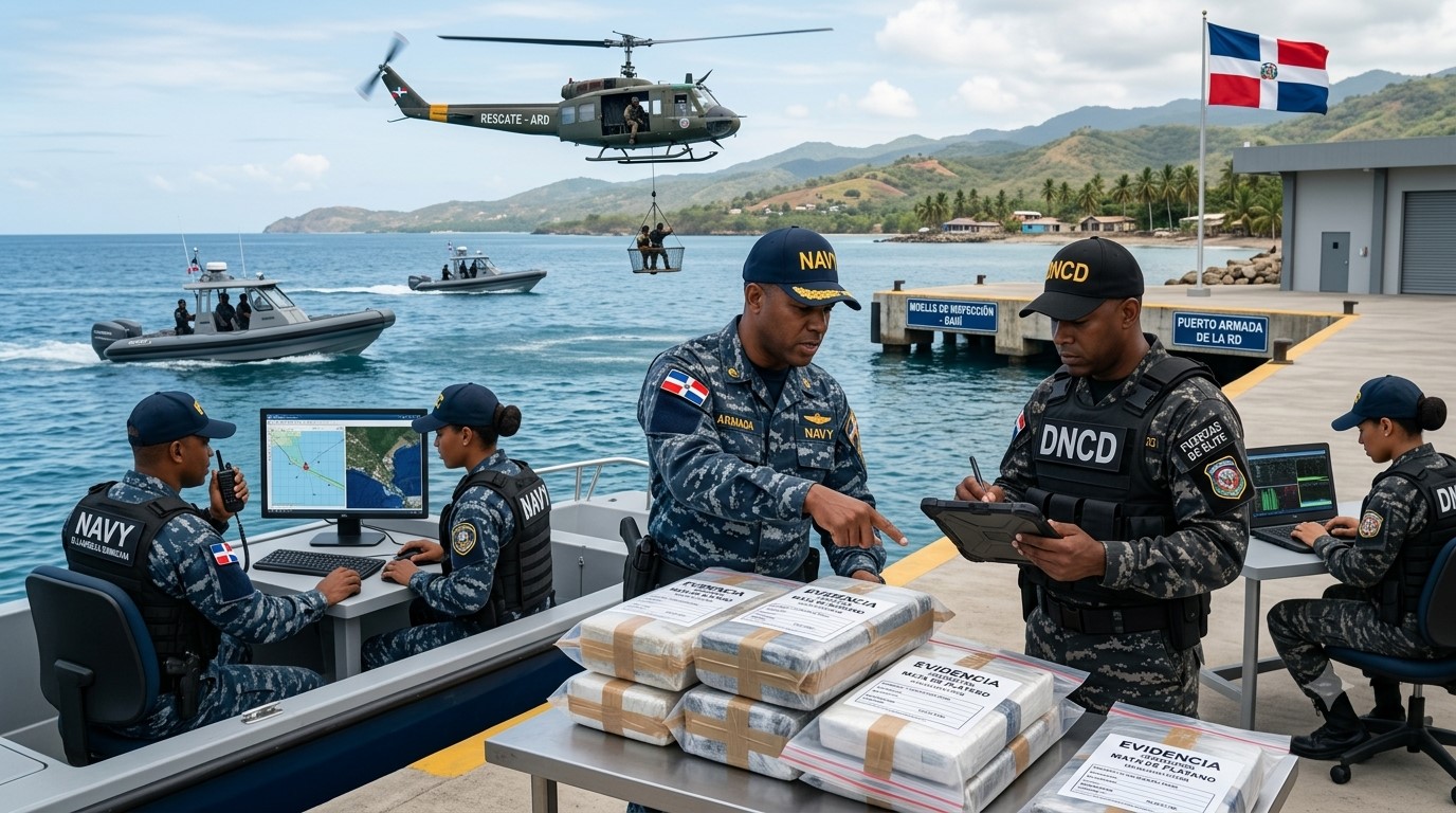 BREAKING: Dominican Republic Seizes 1.3 Tonnes of Suspected Cocaine Off Baní