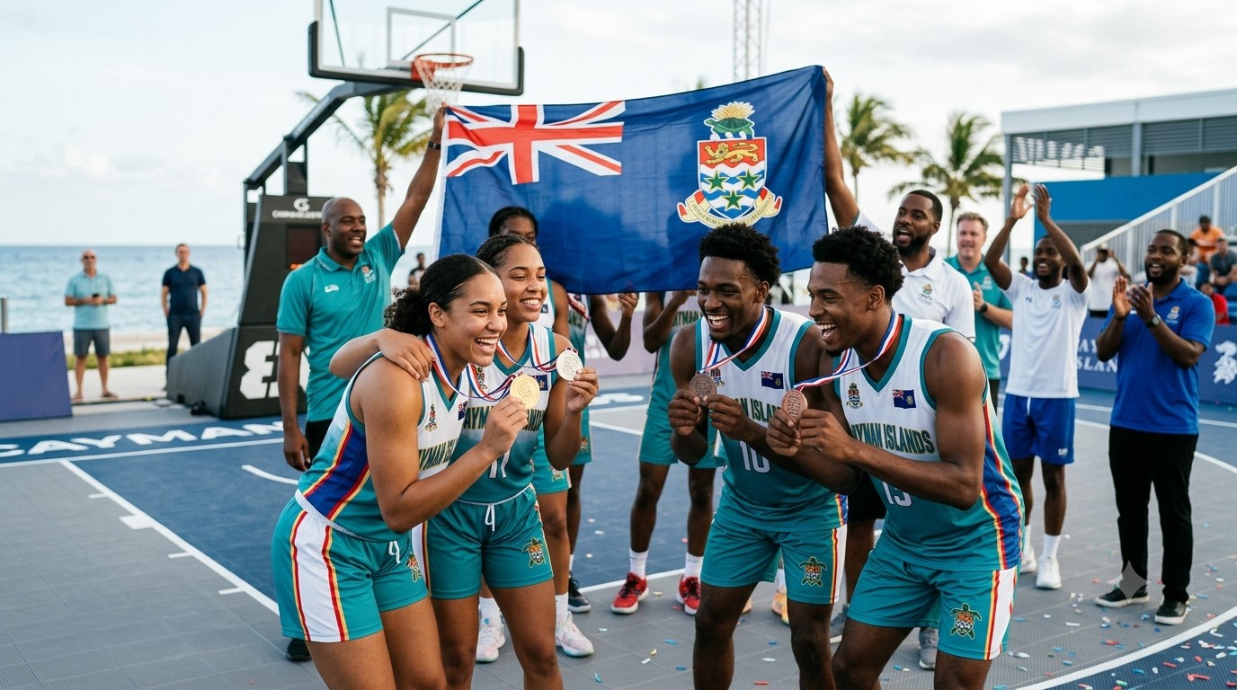 Cayman Islands U23 Basketball Teams Complete Historic Caribbean Cup Campaign