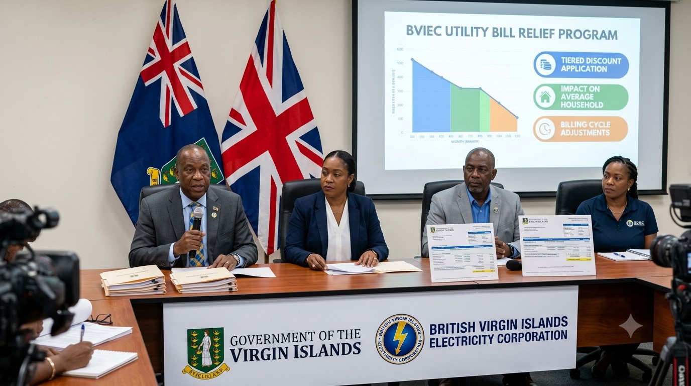 BVI Government Announces Electricity Bill Relief After Record August Charges