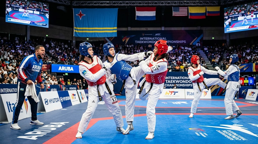 Four Young Aruba Taekwondo Athletes Gain International Experience