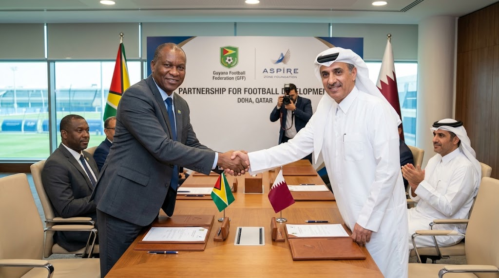 Guyana Football Federation Partners with Aspire Zone Foundation to Strengthen Youth Development