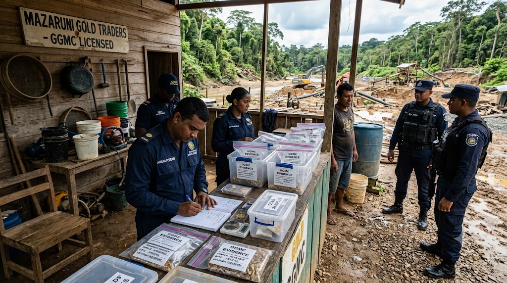 GGMC Shuts Down Unlicensed Gold Trading Operation in Guyana