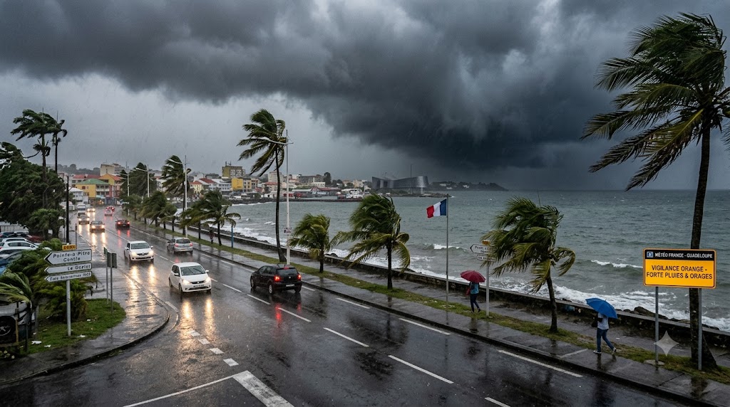 Guadeloupe Under Yellow Alert as Tropical Wave Brings Heavy Rain and Storm Risk