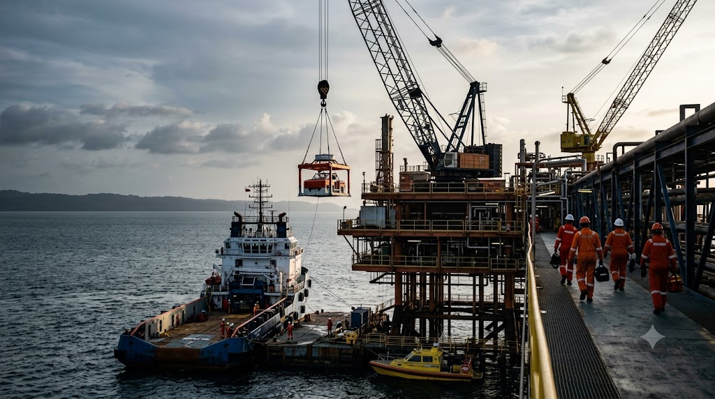 Offshore Crane Collapse at Perenco’s Samaan Field Leaves Operator Dead