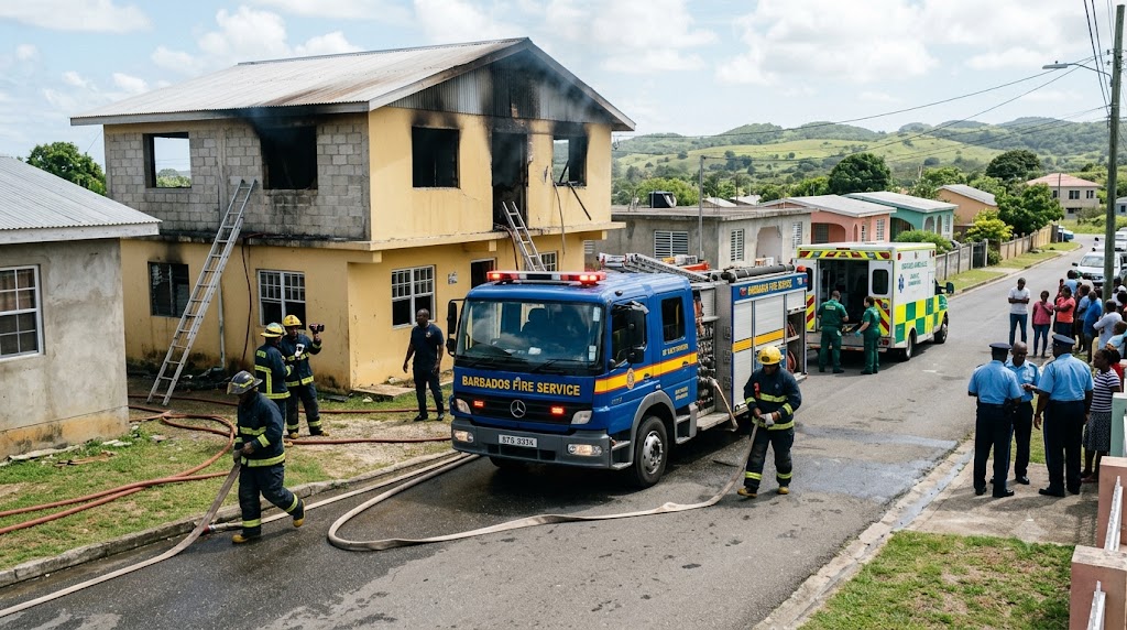Tragedy in St Lucy: 73-Year-Old Woman Dies in Crab Hill House Fire