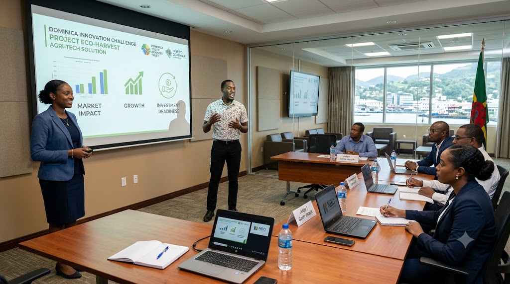 Eight Young Entrepreneurs Compete for Top Honours in Dominica’s 2026 Business Plan Award