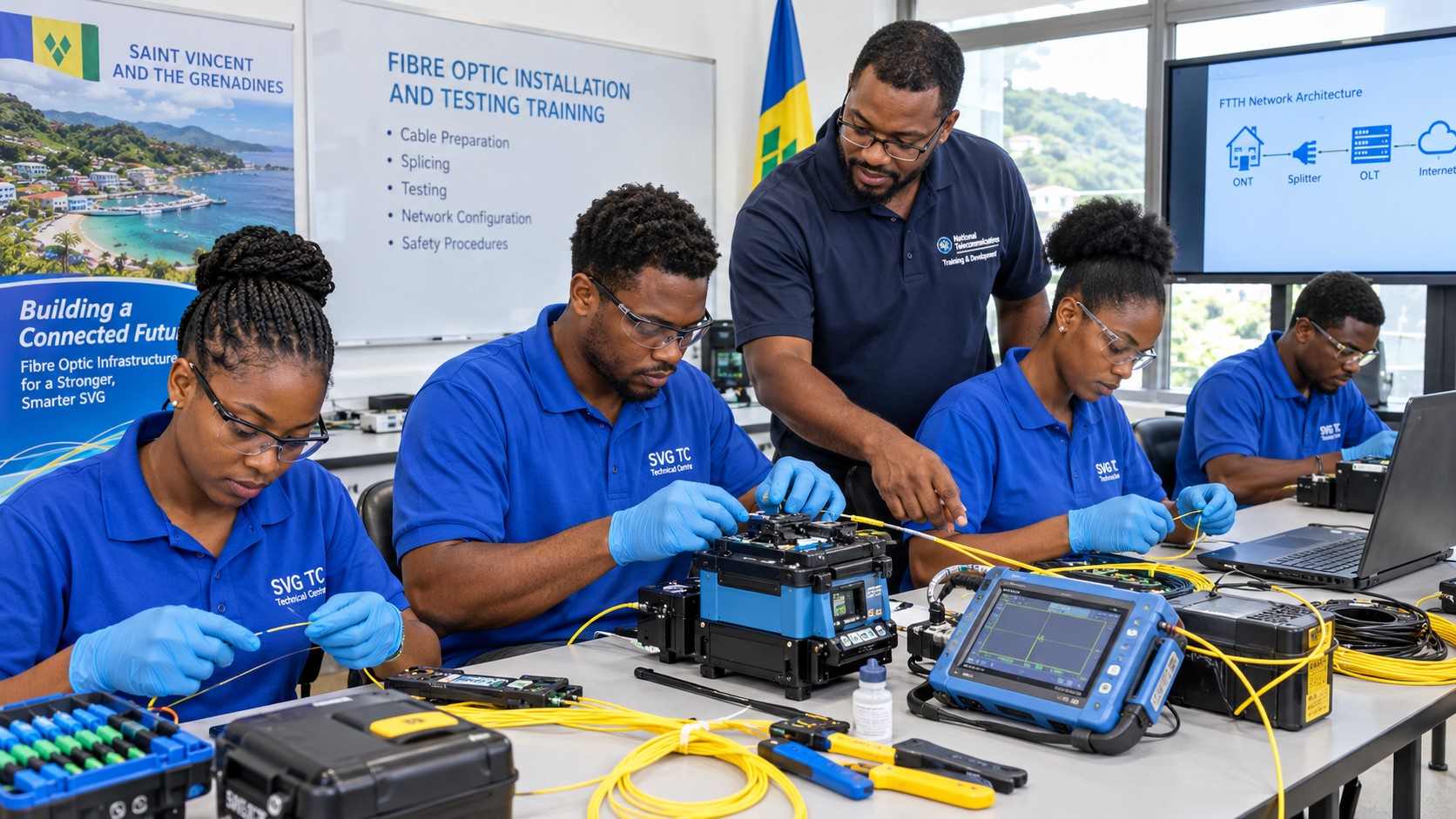 23 Vincentians Complete Fibre-Optics Training as SVG Strengthens Digital Workforce